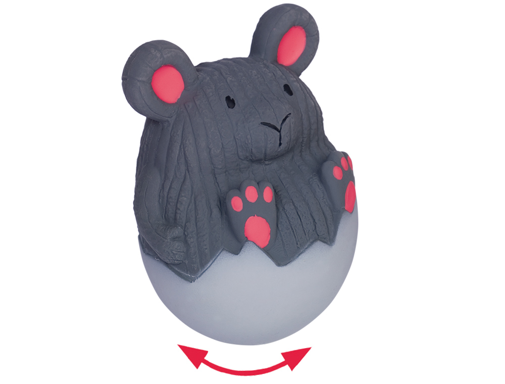 nobby hundespielzeug maus 62354 – Nobby Stehaufmännchen Maus und Interaktives Kauspielzeug Gummi