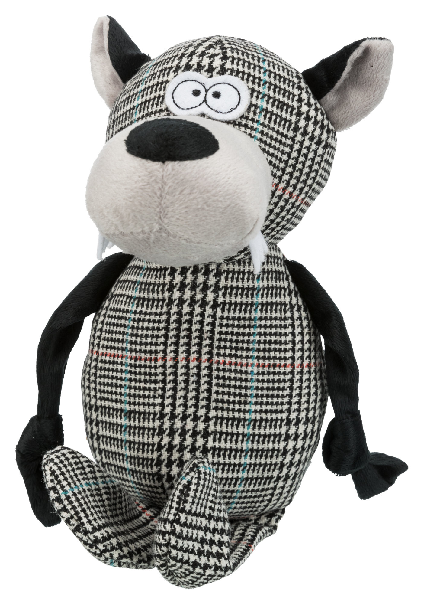 Hundespielzeug Wolf mit Raschelfolie und Trixie Hundespielzeug Wolf Plüsch für Hunde