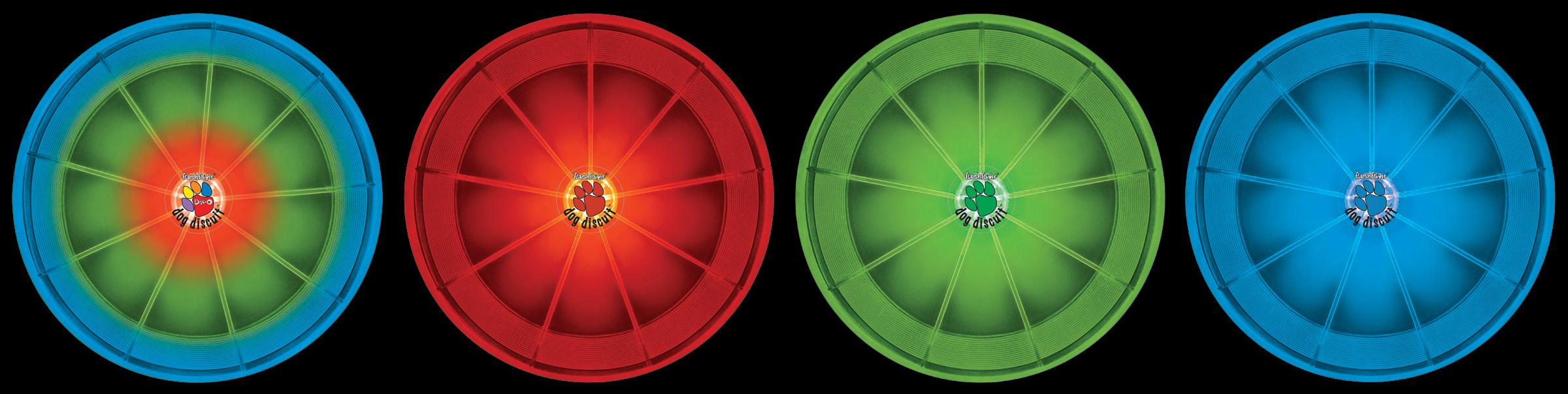 Hundefrisbee mit Farbwechsel Leuchtendes Hundespielzeug LED