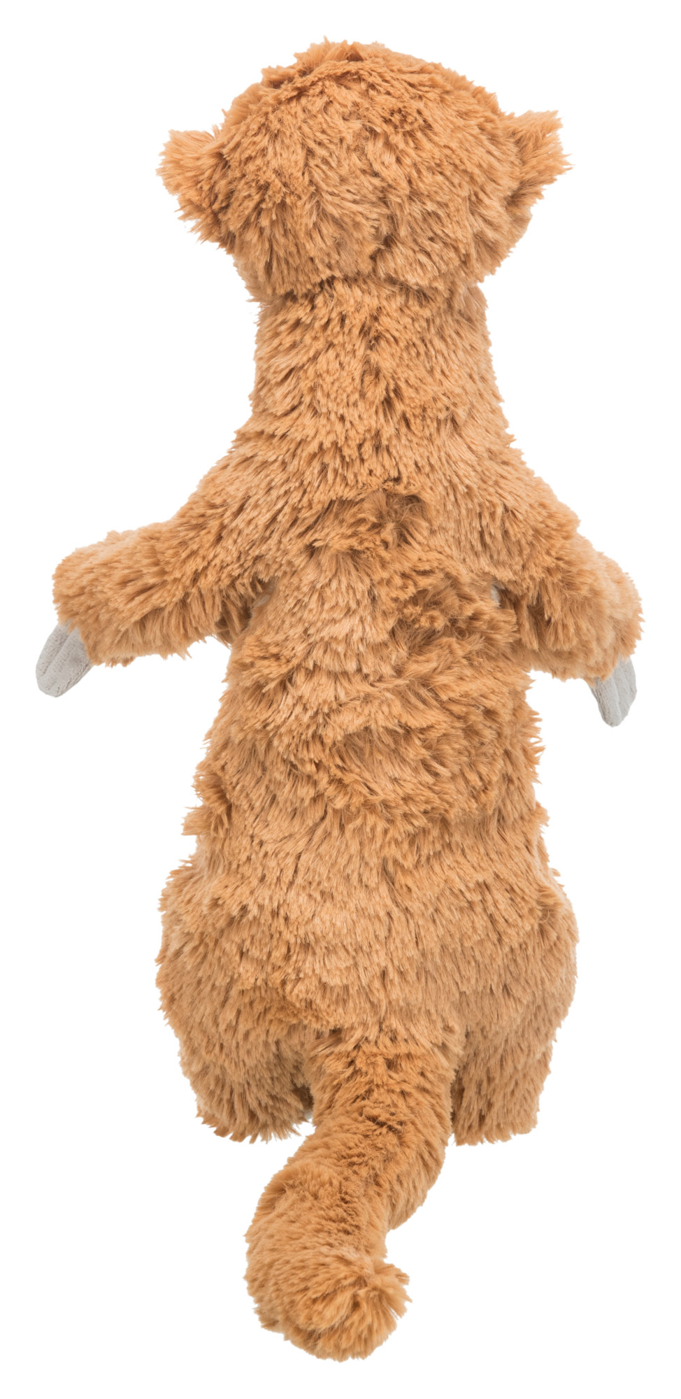 Hundespielzeug mit Quietscher 35672 – Stattliches 40 cm großes Trixie Plüsch-Erdmännchen mit integrierter Stimme für kleine und große Hunde