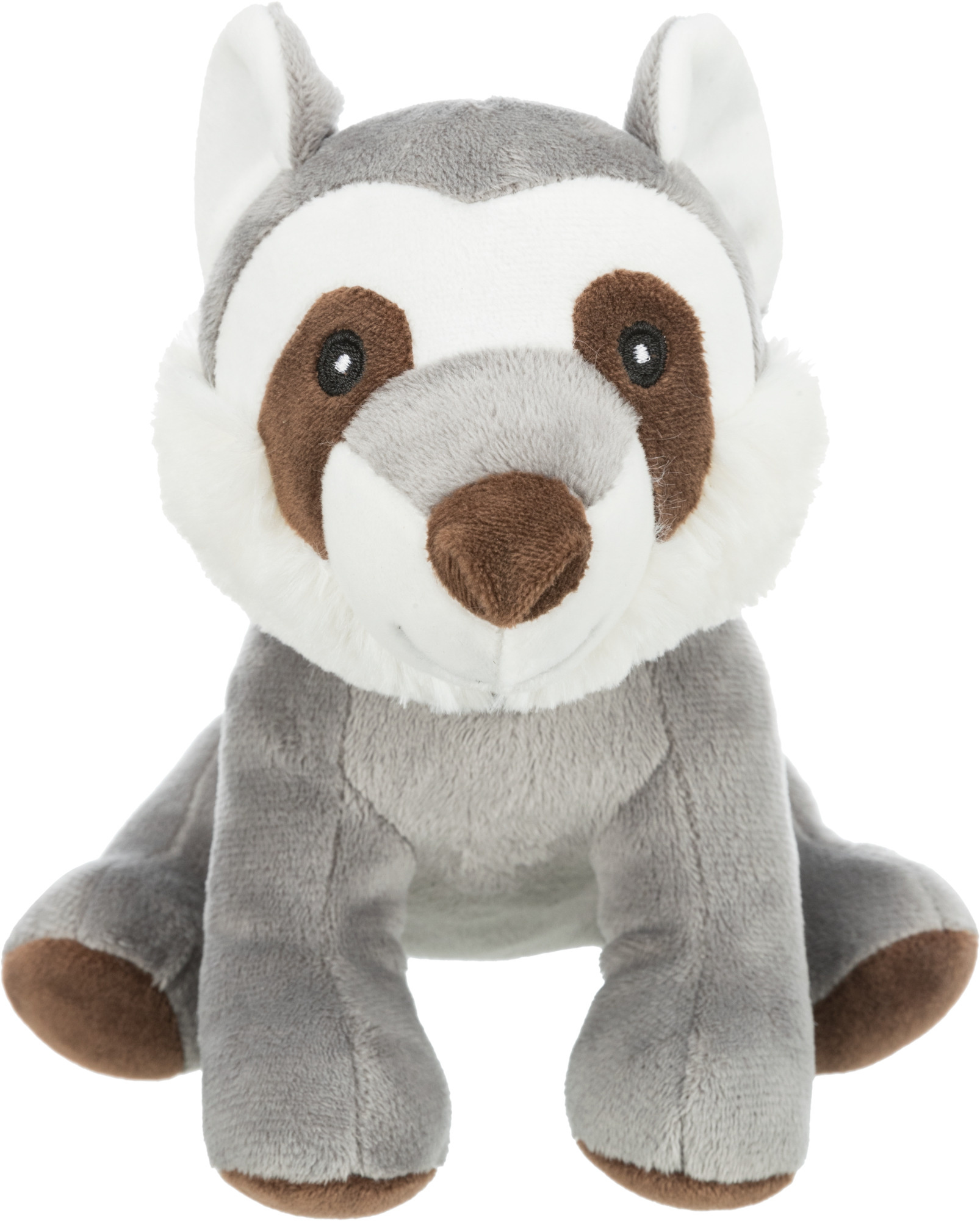 Weiches Hundespielzeug Stoff 35924 – 22 cm großer, kuscheliger Trixie Plüsch-Waschbär ohne Squeaker
