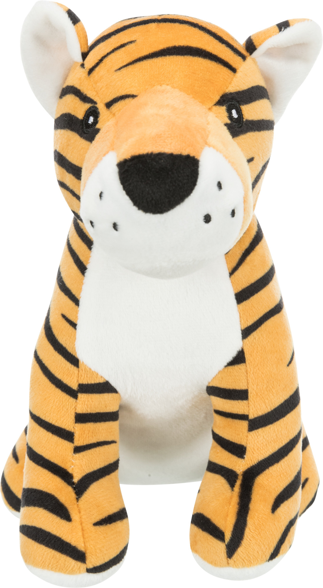 Weiches Hundespielzeug Stoff 35925 – 21 cm großer, kuscheliger Trixie Plüsch-Tiger mit integrierter Stimme