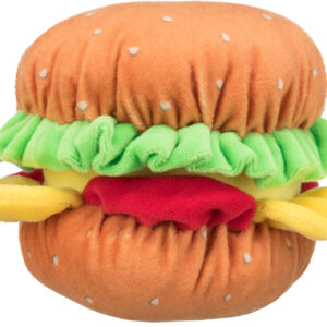 trixie hundespielzeug burger 35951 – Trixie Burger Plüsch und Hundespielzeug mit Quietscher