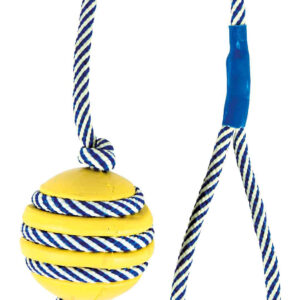 trixie hundespielzeug ball 34961 – Trixie Ball Naturgummi und Hundeball am Seil wurfstark