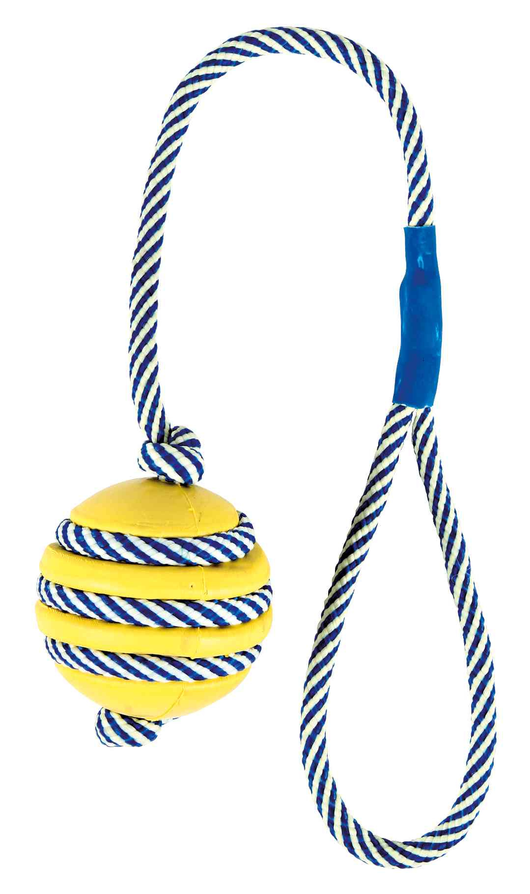 trixie hundespielzeug ball 34961 – Trixie Ball Naturgummi und Hundeball am Seil wurfstark