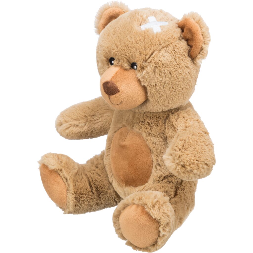 Hundespielzeug mit Quietscher 34882 – Handlicher 23 cm Be Eco Kuschelteddy Eddy aus umweltschonenden Recycling-Fasern mit integriertem Squeaker