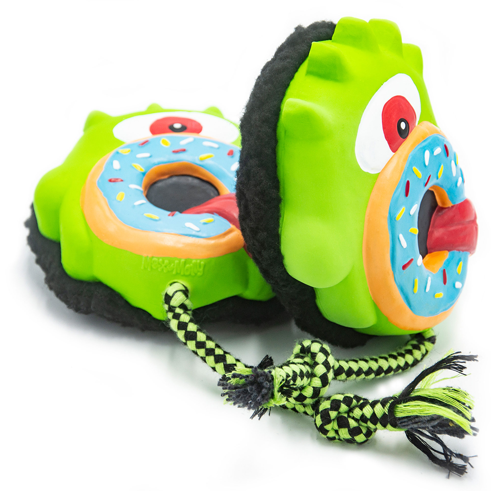 Max Molly Snuggles 708114 – Weiches Hundespielzeug Plüsch mit bunt bedruckter Vorderseite im Bob the Blob Design