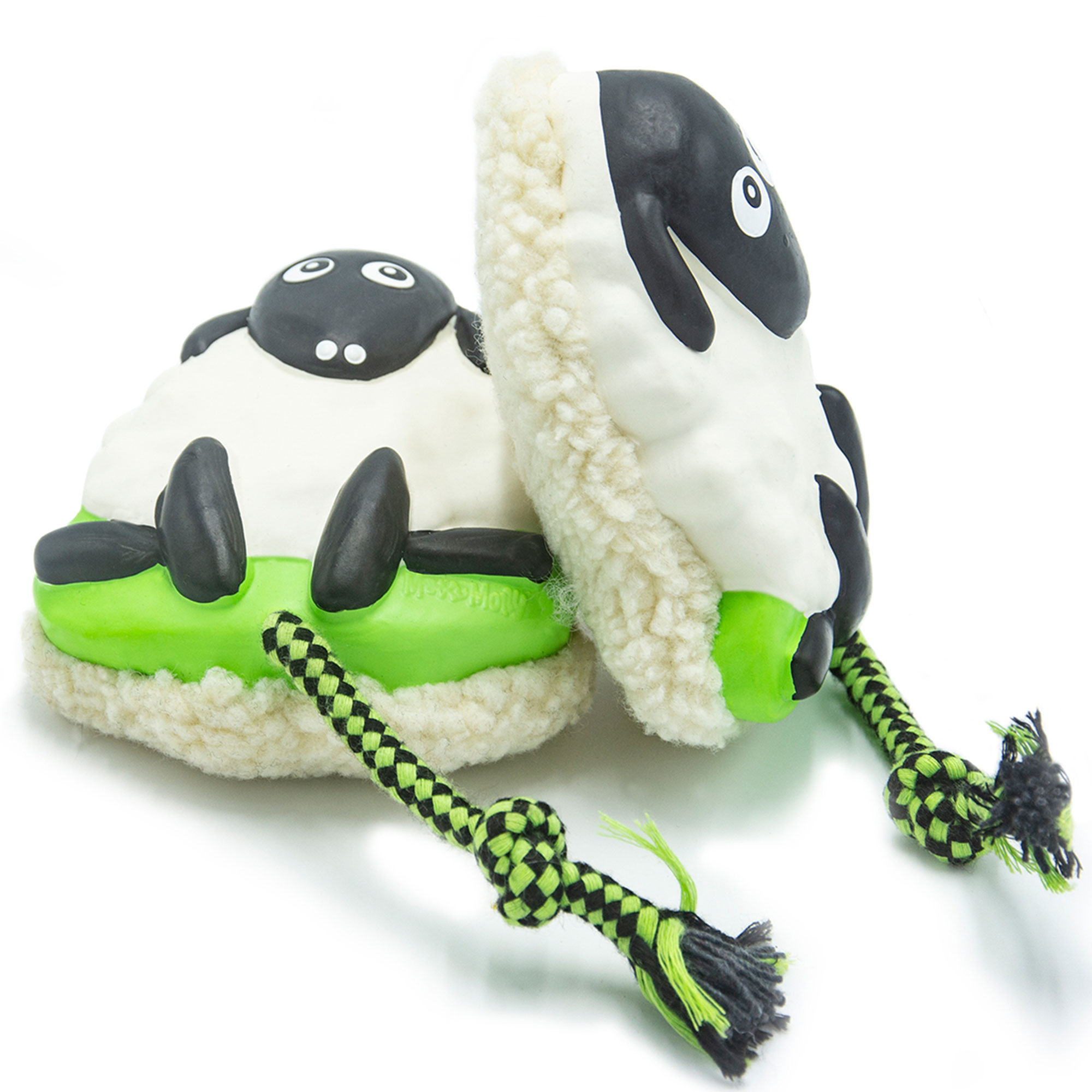 Max Molly Snuggles 708116 – Weiches Hundespielzeug Plüsch mit bunt bedruckter Vorderseite im Woody the Sheep Design