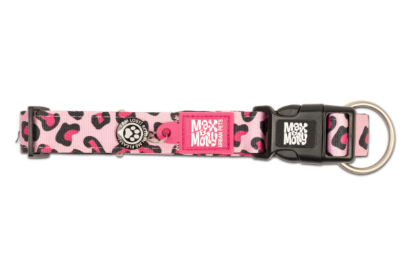 max-&-molly-original-smart-id-halsband-leopard-pink