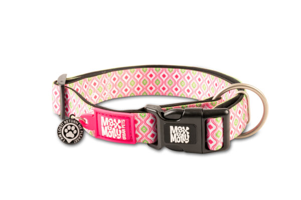 max-&-molly-original-smart-id-halsband-retro-pink