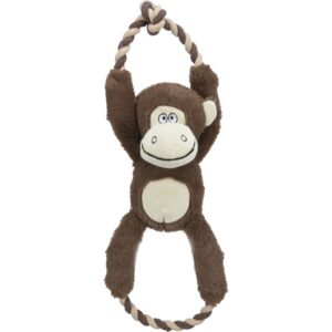 trixie hundespielzeug affe 34720 – Trixie Affe Plüsch und Hundespielzeug mit Quietscher