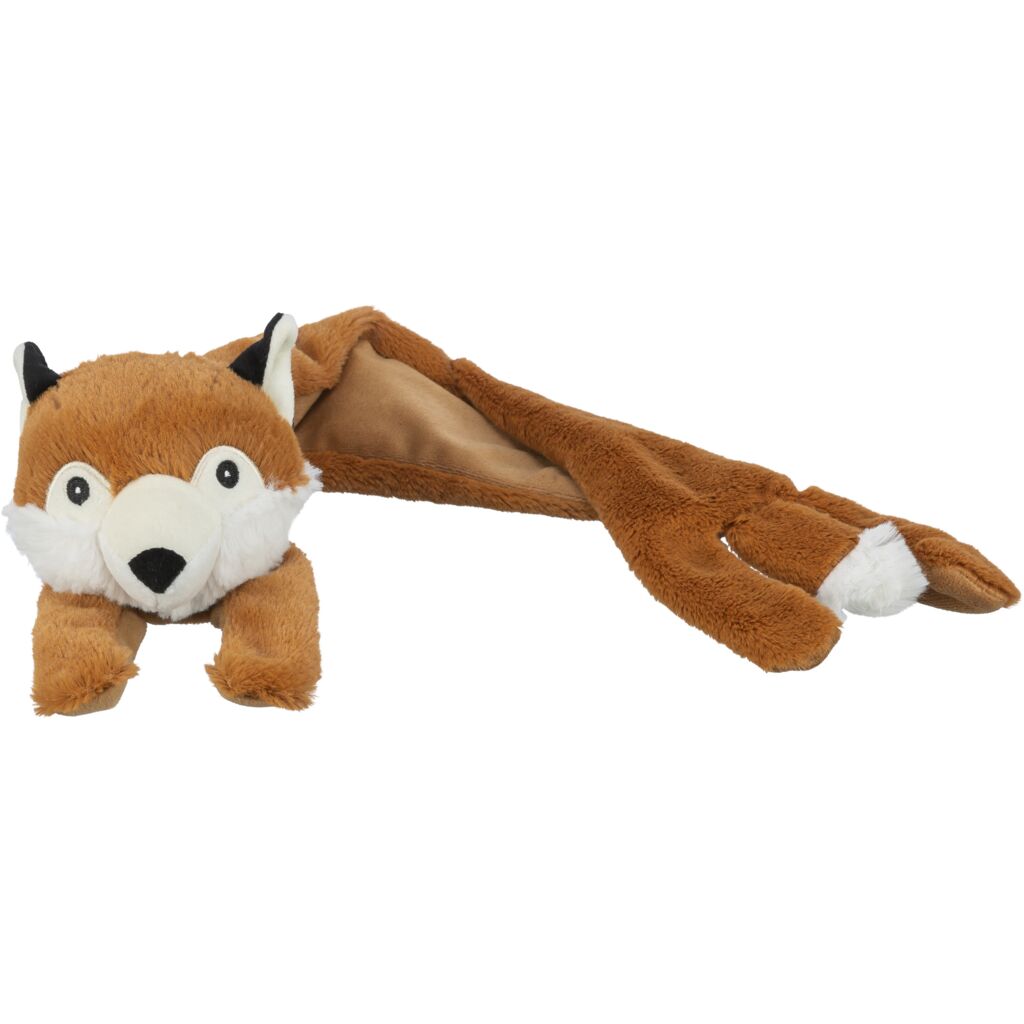 Hundespielzeug mit Raschelfolie 34823 – 50 cm langer Be Eco Kuschelfuchs aus umweltschonenden Recycling-Fasern mit aufregendem Knister-Effekt im Inneren
