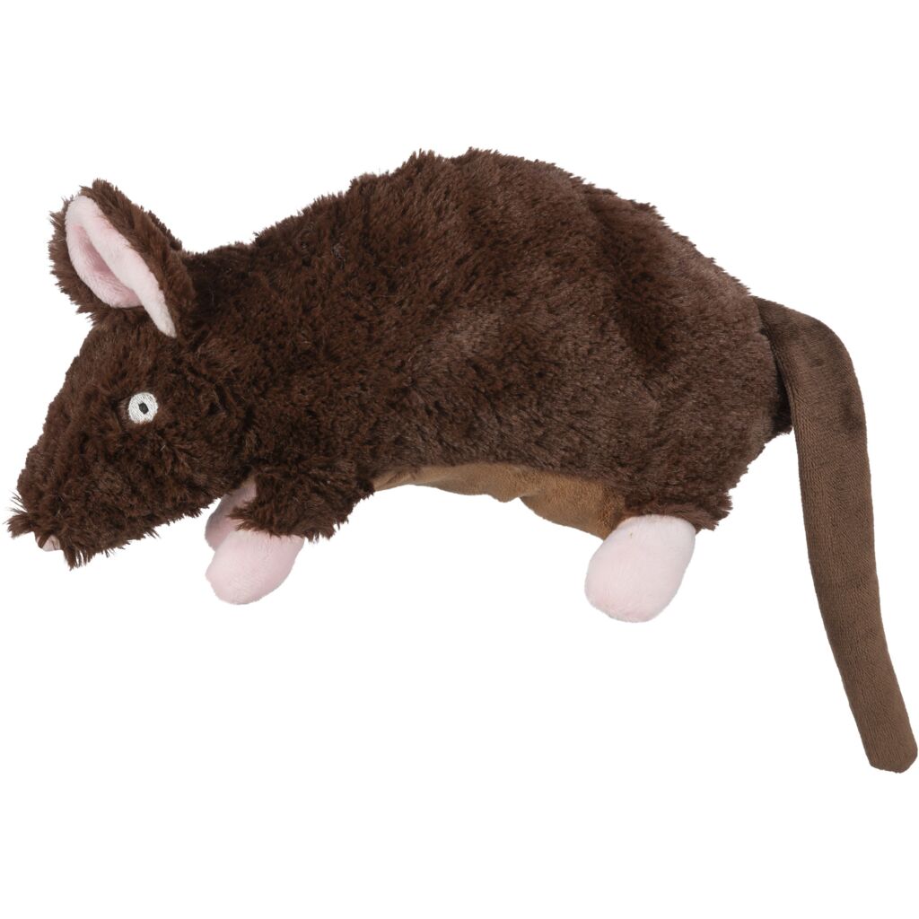 Hundespielzeug mit Quietscher 34868 – Handliche 26 cm Be Eco Kuschelratte aus umweltschonenden Recycling-Fasern mit integriertem Squeaker