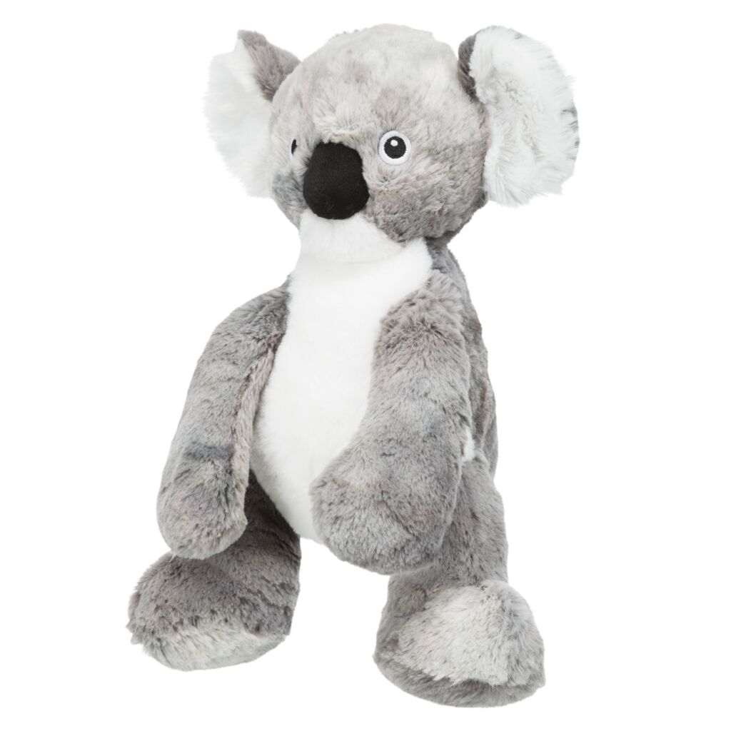 Weiches Hundespielzeug Stoff 35673 – 33 cm großer, kuscheliger Trixie Plüsch-Koala komplett lautlos ohne Squeaker