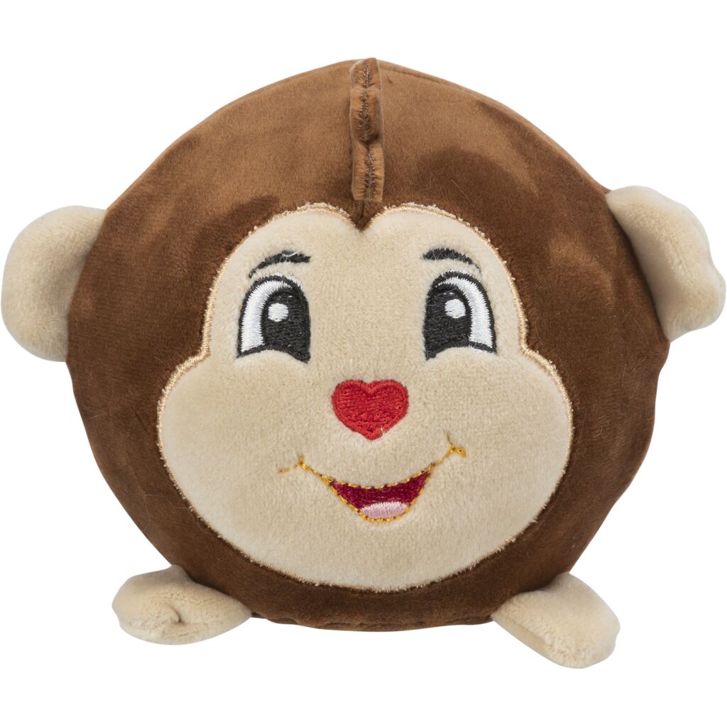 Kleines Hunde Plüschtier Affe und Trixie Affe rund 11cm für Welpen