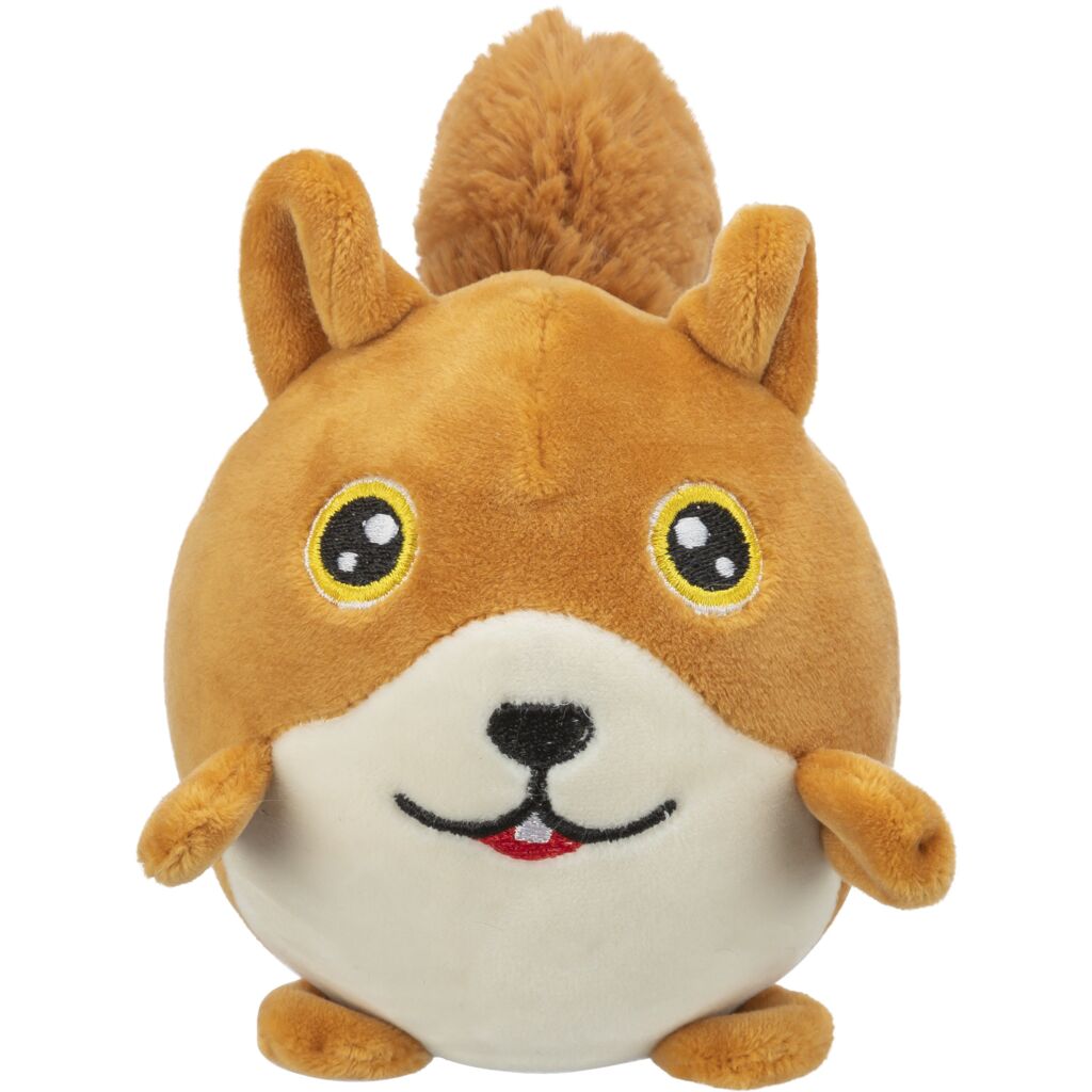 Kleines Hunde Plüschtier Eichhörnchen und Trixie Eichhörnchen rund 13cm für Welpen