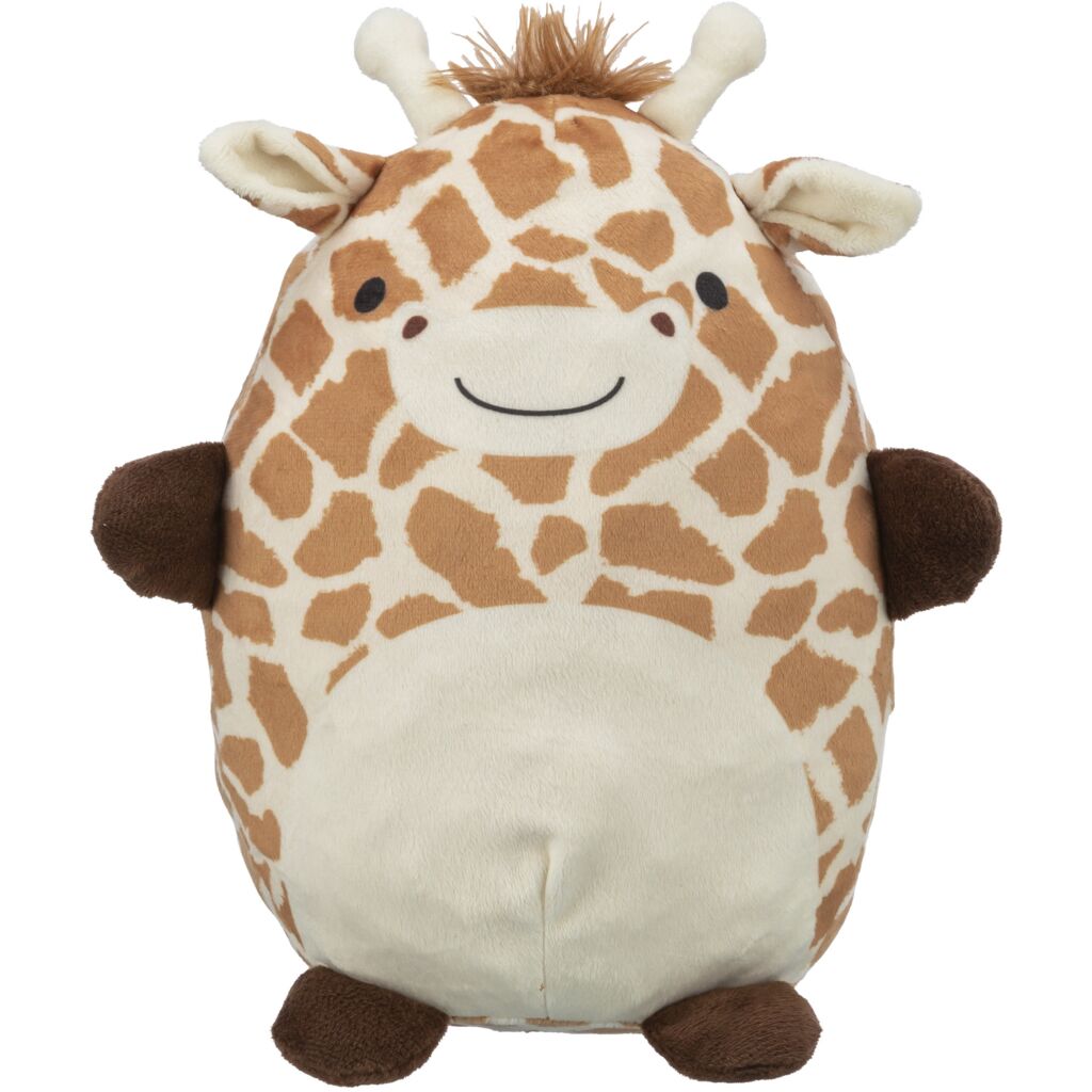 Trixie Plüsch Giraffe 26cm und Hundespielzeug Giraffe ohne Geräusch für Welpen