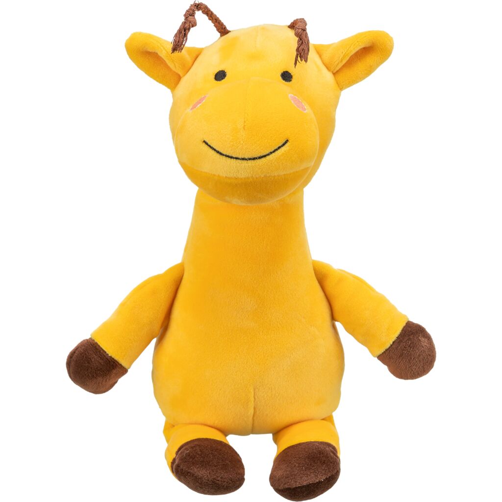 Hundespielzeug Giraffe mit Stimme und Trixie Plüsch Giraffe 30cm für Hunde