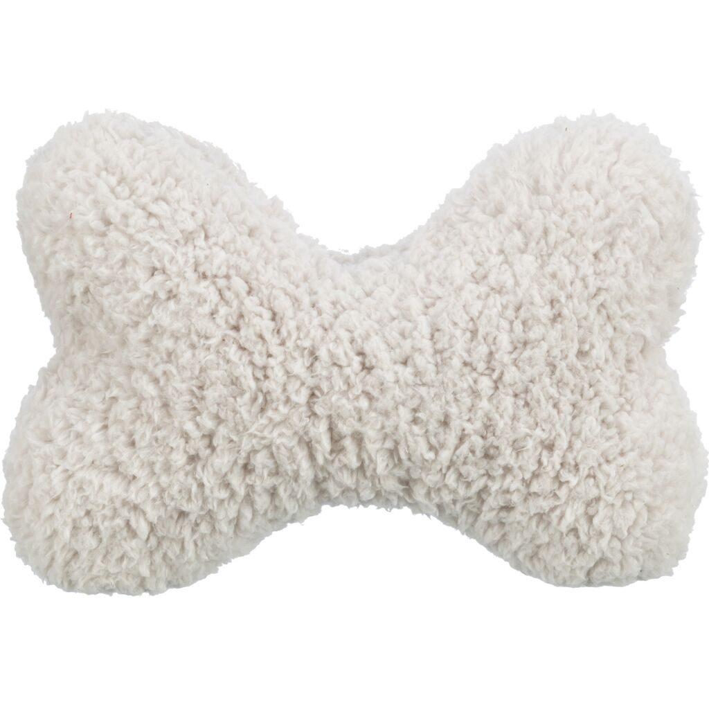 Geräuschloses Kuscheltier Hund 34822 – Weicher 25 cm Be Eco Kuschelknochen aus umweltschonenden Recycling-Fasern komplett ohne Quietscher