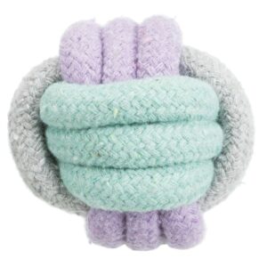 trixie hundespielzeug ball 32810 – Trixie Junior Ball und Welpen Kauseil Ball