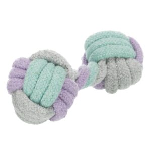 trixie hundespielzeug hantel 32811 – Trixie Junior Hantel und Welpen Kauseil
