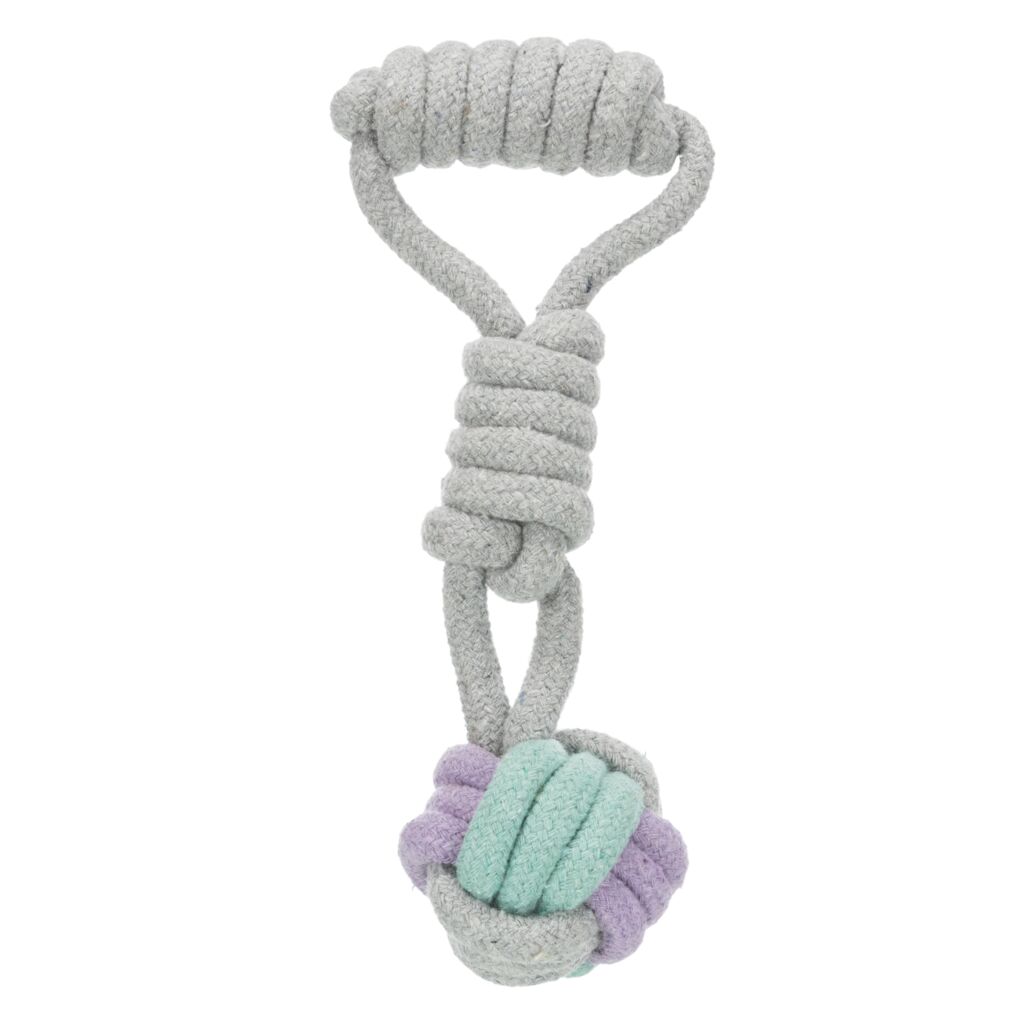 trixie hundespielzeug ball 32813 – Trixie Junior Ball und Welpen Kauseil Ball