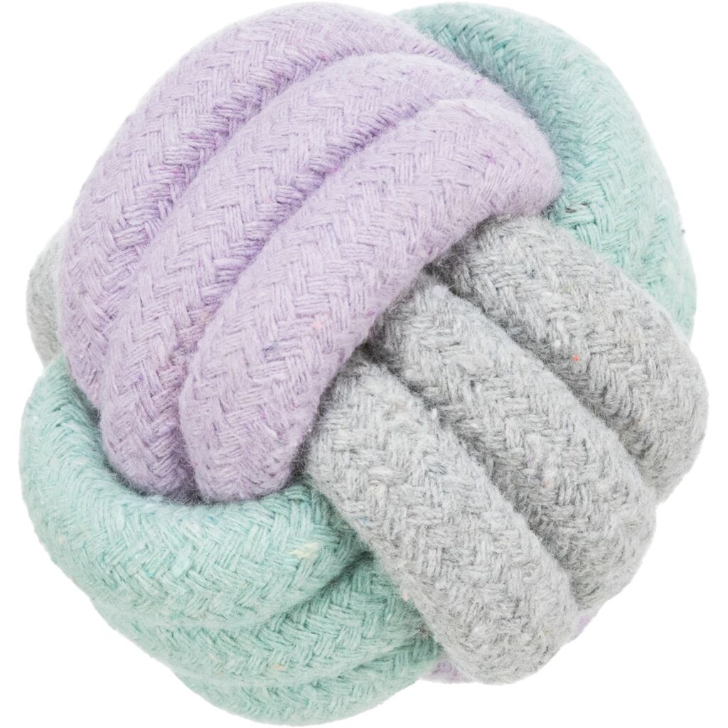trixie hundespielzeug ball 32814 – Trixie Junior Ball und Welpen Kauseil Ball