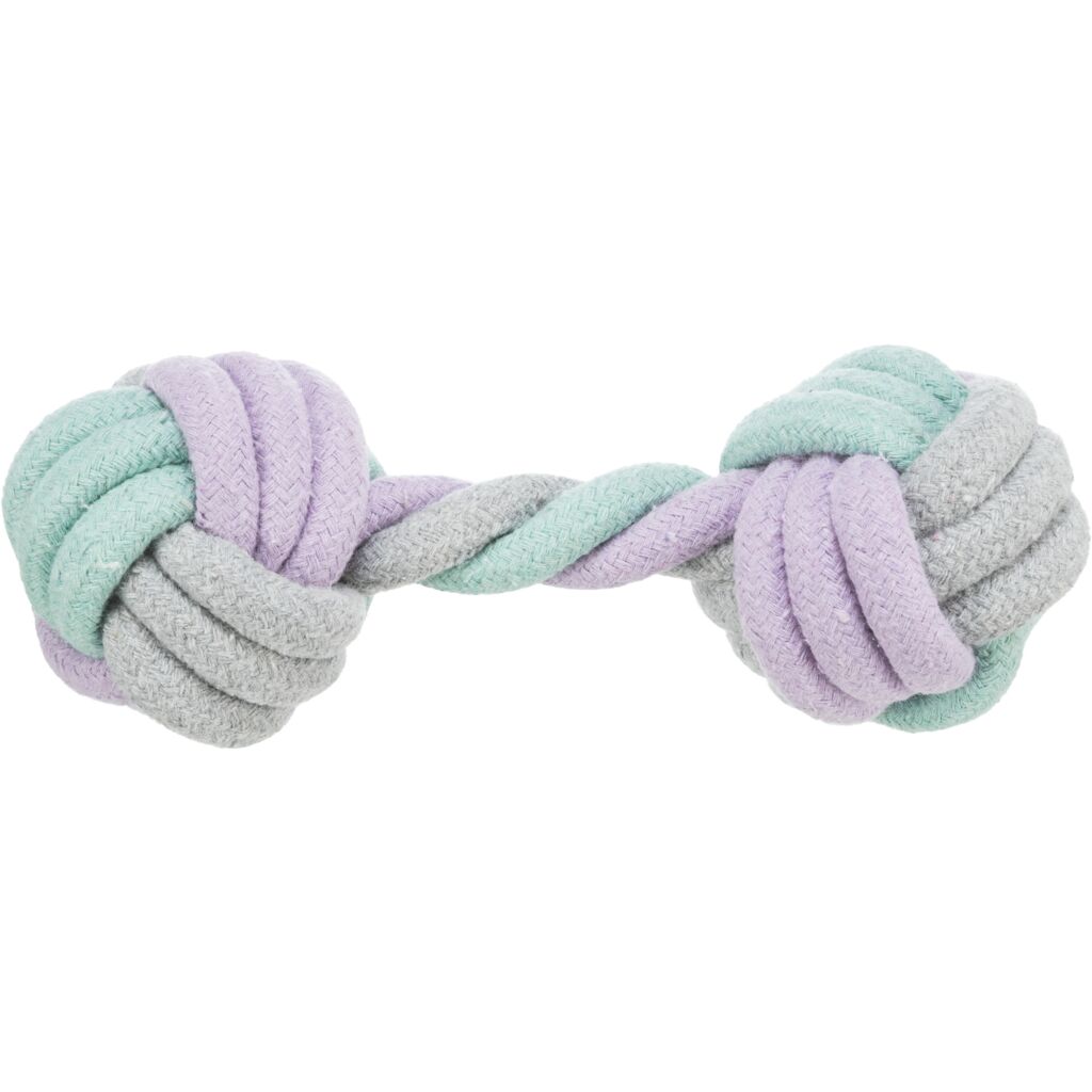 trixie hundespielzeug hantel 32815 – Trixie Junior Hantel und Welpen Kauseil Hantel