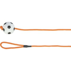 trixie hundespielzeug fußball 3307 – Trixie Fußball Seil und Schwimmfähiger Hundeball leicht