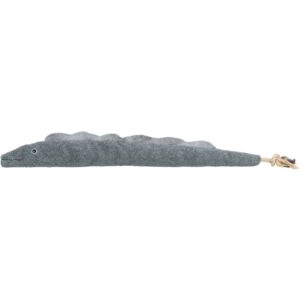 Der Trixie Aal Karl 94cm als Riesen Hundespielzeug Aal 36049 im maritimen Look