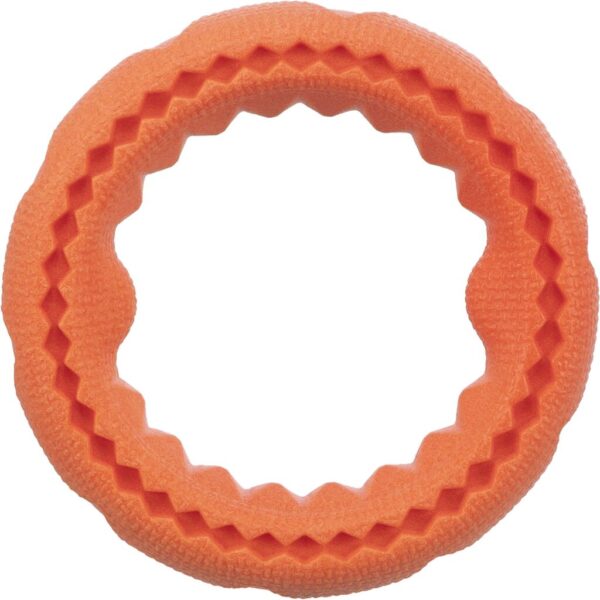 Trixie Hundespielzeug Aqua Toy Ring TPR ø 11 cm 33445 / Orange – Bild 2