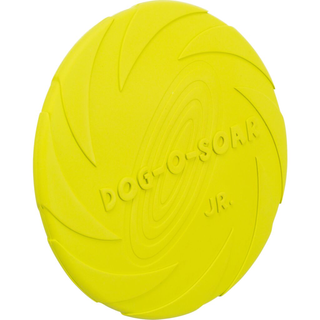 Schwimmfähiges Hundespielzeug leicht 33500 – Flexible ø 15 cm Hundefrisbee aus weichem Naturgummi