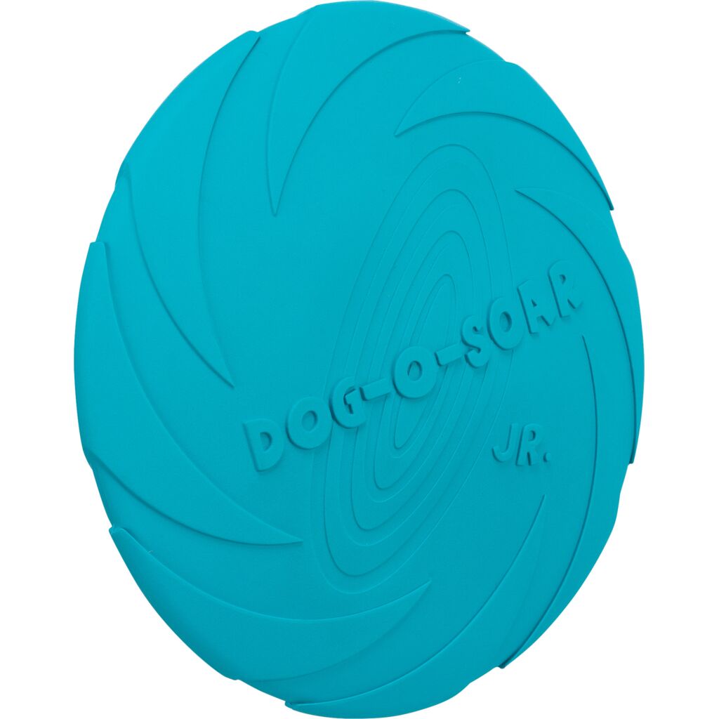 Schwimmfähiges Hundespielzeug leicht 33501 – Flexible ø 18 cm Hundefrisbee aus weichem Naturgummi