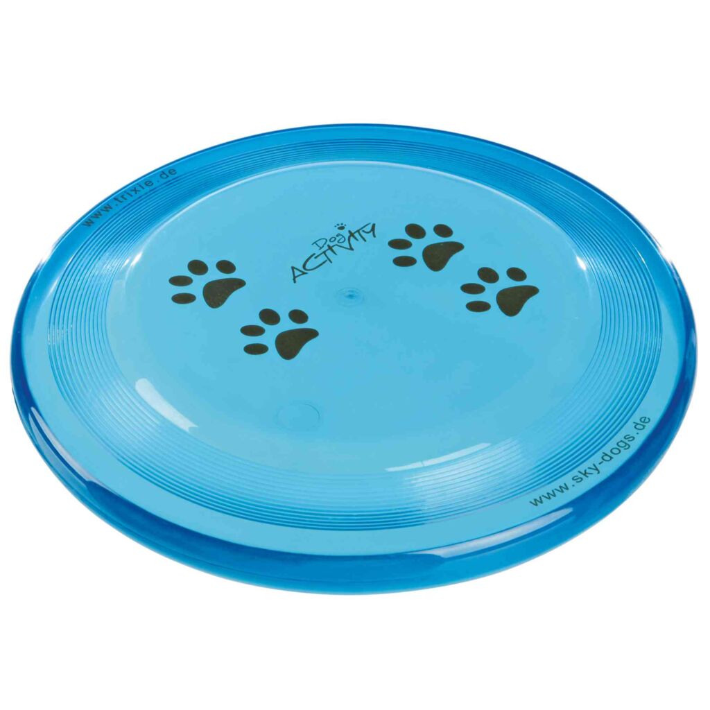 Turniertaugliche Hundefrisbee Kunststoff 33561 – Aerodynamische ø 19 cm Profi-Wurfscheibe aus splittersicherem Kunststoff