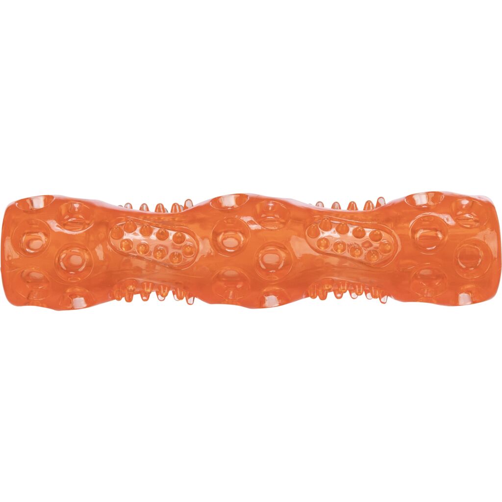 Hundespielzeug mit Quietscher 33653 – Schwimmfähiger 18 cm Apportierstab aus weichem Thermo-Plastic-Rubber