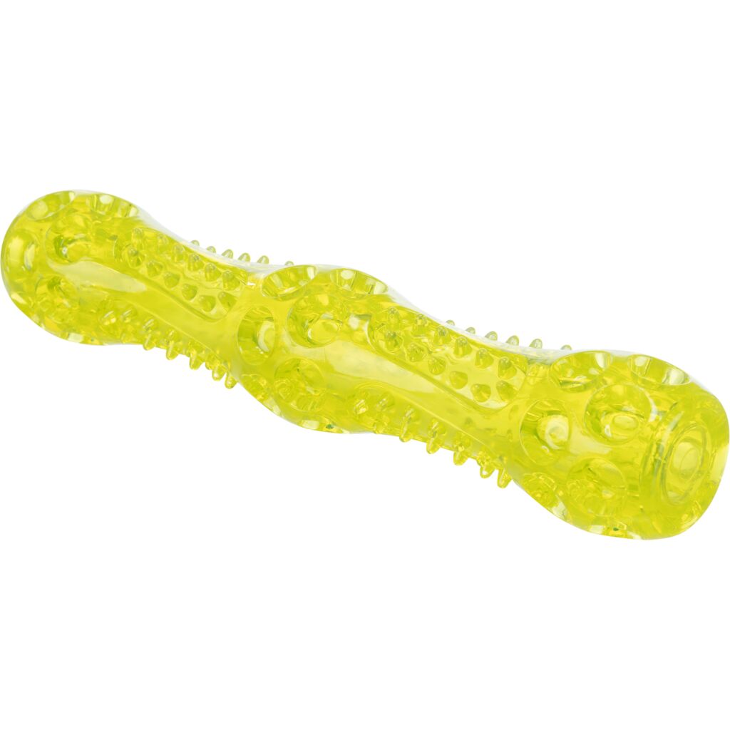 Hundespielzeug mit Quietscher 33654 – Schwimmfähiger 28 cm Apportierstab aus weichem Thermo-Plastic-Rubber