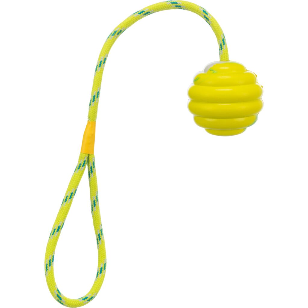 trixie hundespielzeug ball 33724 – Trixie Wellenball SeilBall und Hundespielzeug zum Weitwerfen