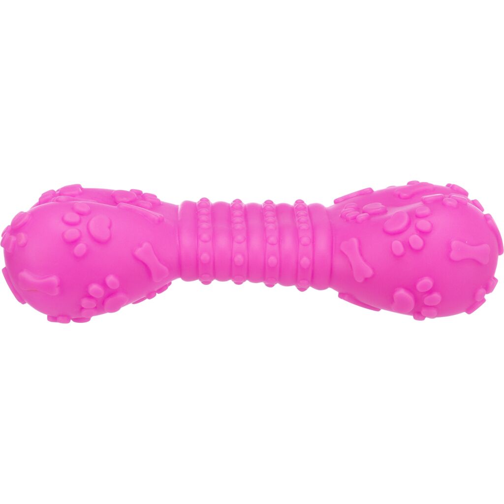 Trixie Knochen Vinyl 3374 – Quietschender Hundeknochen Gummi für kleine und mittlere Rassen