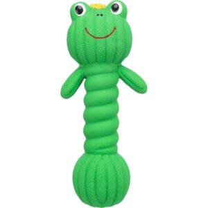trixie hundespielzeug hantel 34484 – Trixie Frosch Hantel und Hundespielzeug mit Quietscher