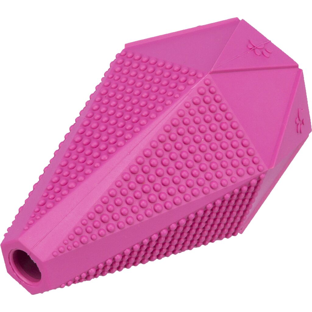 Geräuschloses Kauspielzeug Hund 34734 – Robuster 12 cm Vollgummi-Jumper aus elastischem Naturgummi mit unvorhersehbarem Sprungverhalten