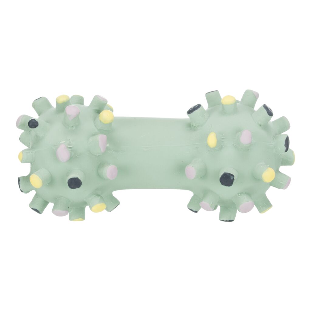 Kleine Hundehantel Noppen 35611 – Softes 10 cm Trixie Junior Welpenspielzeug aus Latex komplett lautlos ohne Quietscher