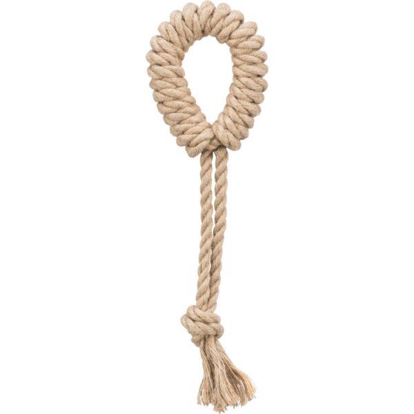 Trixie Hundespielzeug Spieltau mit Ring Hanf/Baumwolle 32 cm 34886 – Bild 2