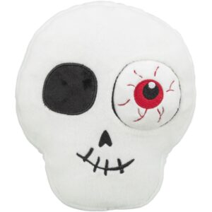trixie hundespielzeug totenkopf 99352581 – Trixie Totenkopf Plüsch und Hundespielzeug mit Quietscher