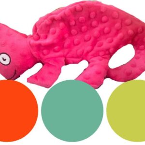 Trixie Hundespielzeug Chamäleon 35259 – Weiches Kuscheltier und geräuschloses Stoffspielzeug für Hunde