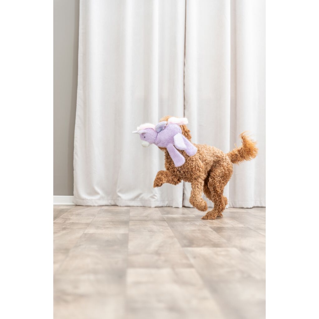 Das kuschelweiche Trixie Einhorn Plüsch Stofftier für mittlere und große Hunde