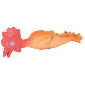 Trixie Hundespielzeug Huhn 35091 – Witziges Kauspielzeug aus Latex für kleine Hunde und Welpen