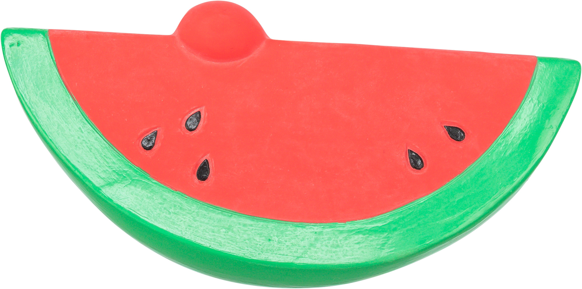 Trixie 36209 Wassermelone – Zahnschonendes Latexspielzeug Hund mit griffiger Struktur zur Zahnfleischmassage