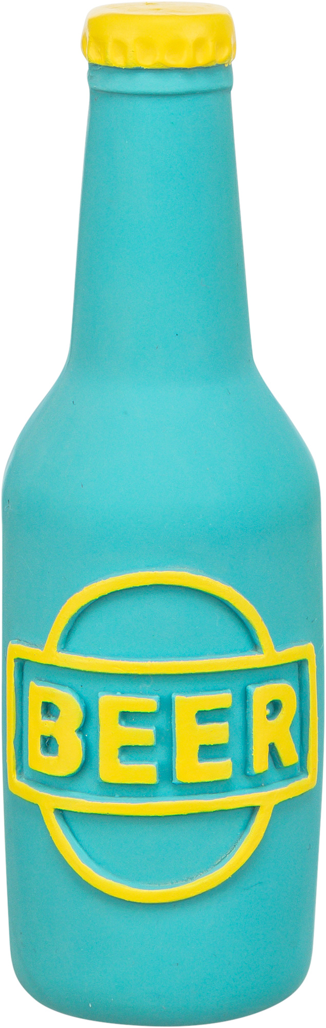 Trixie Hundespielzeug Bierflasche 36213 – Trixie Bierflasche Latex mit integriertem Squeaker