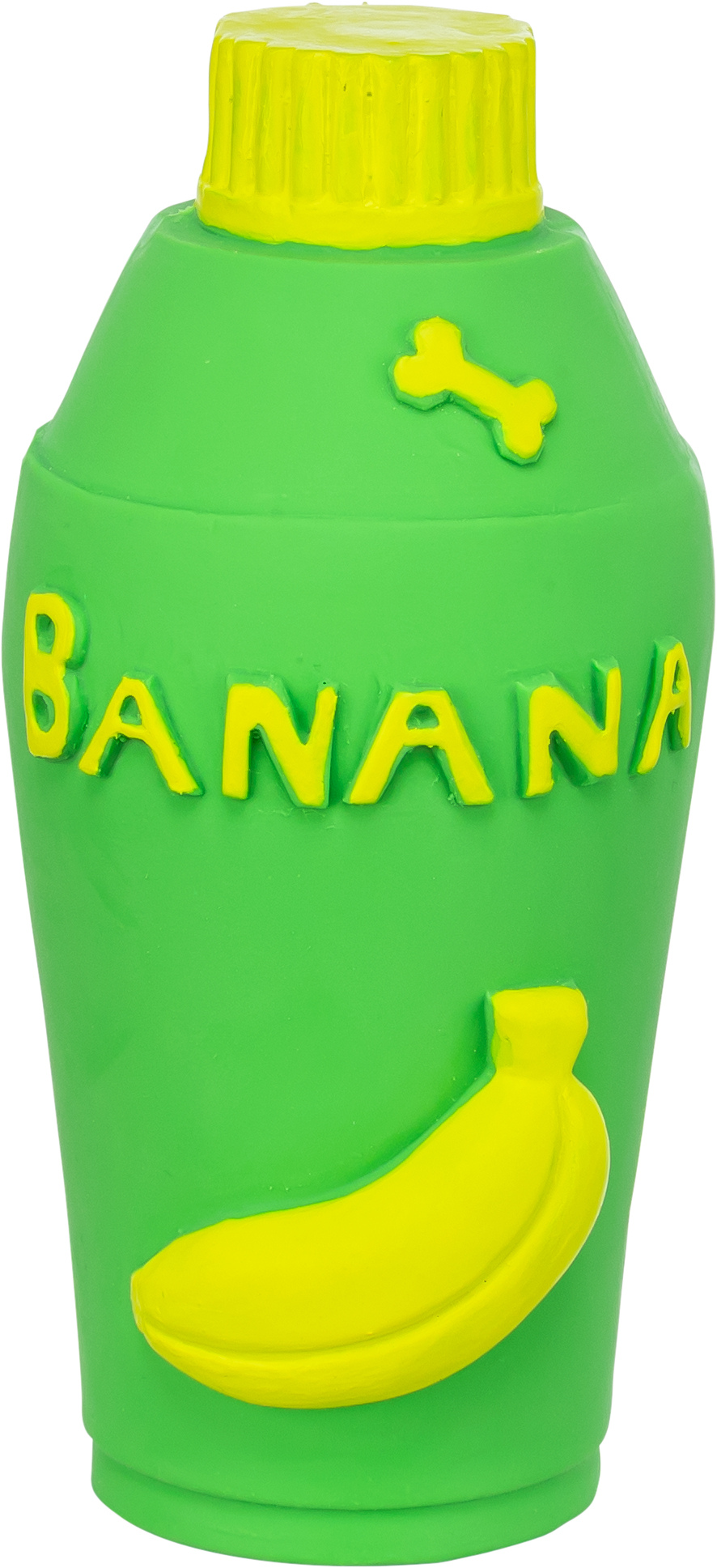 Trixie Hundespielzeug Flasche 36210 – Trixie Flasche Latex mit integriertem Squeaker für kleine Hunde