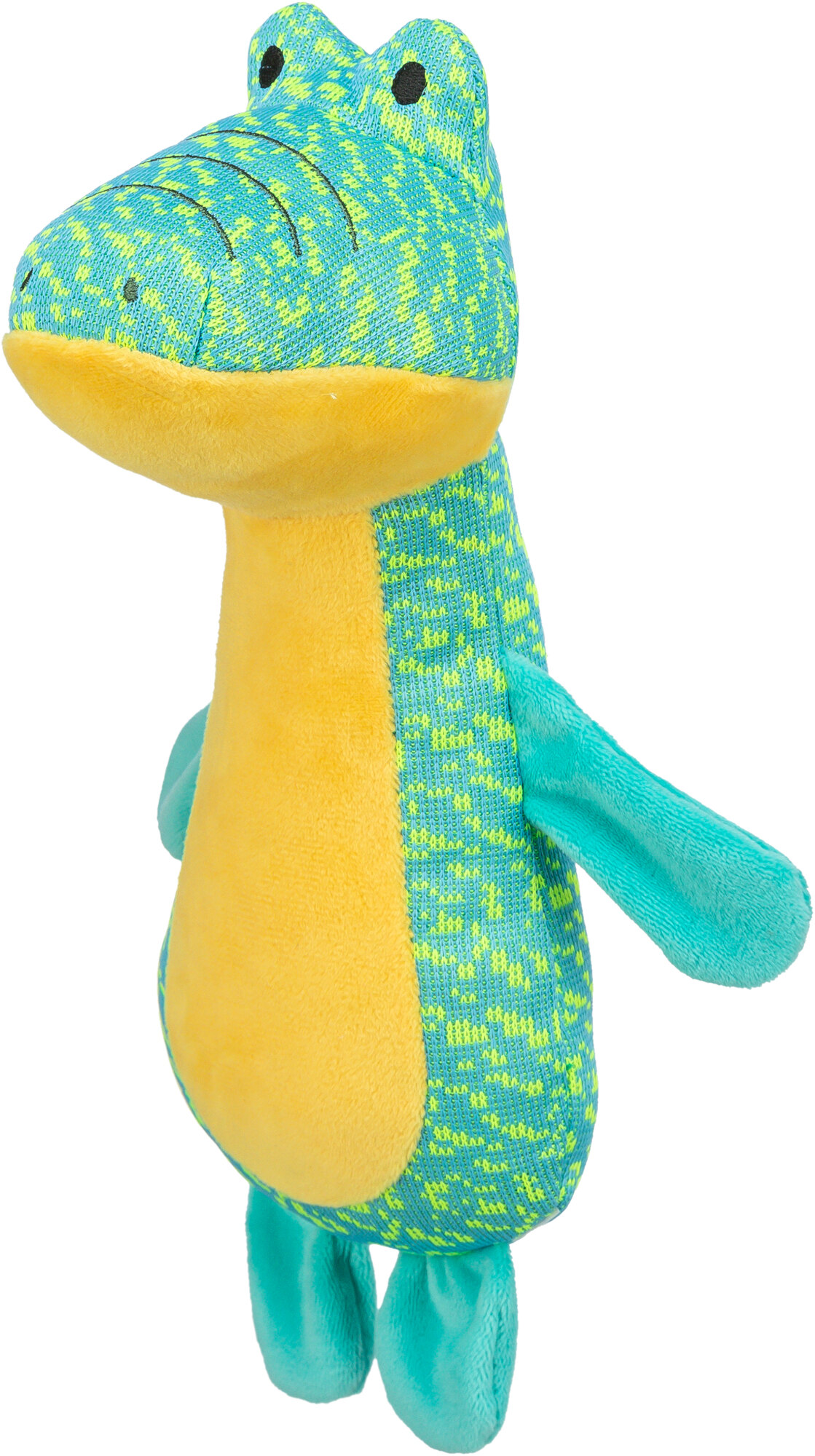 Trixie Plüsch Alligator 35687 – Weiches Hundekuscheltier aus zahnfreundlichem Stoff für kleine und mittlere Rassen